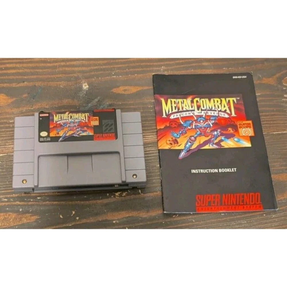 Metal Combat: Falcon's Revenge Super Nintendo SNES Cartridge & Manual Only